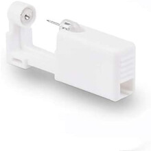 Disposable Ear Piercing Gun Kit with Studs, Safe Hygienic No Pain Tool for Girls and Boys, White