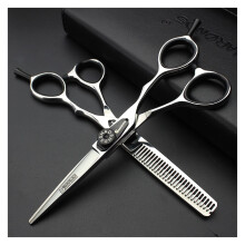 Professional Hair Cutting Scissors 5.5 Inch Stainless Steel for Salon and Home with Precision Blades
