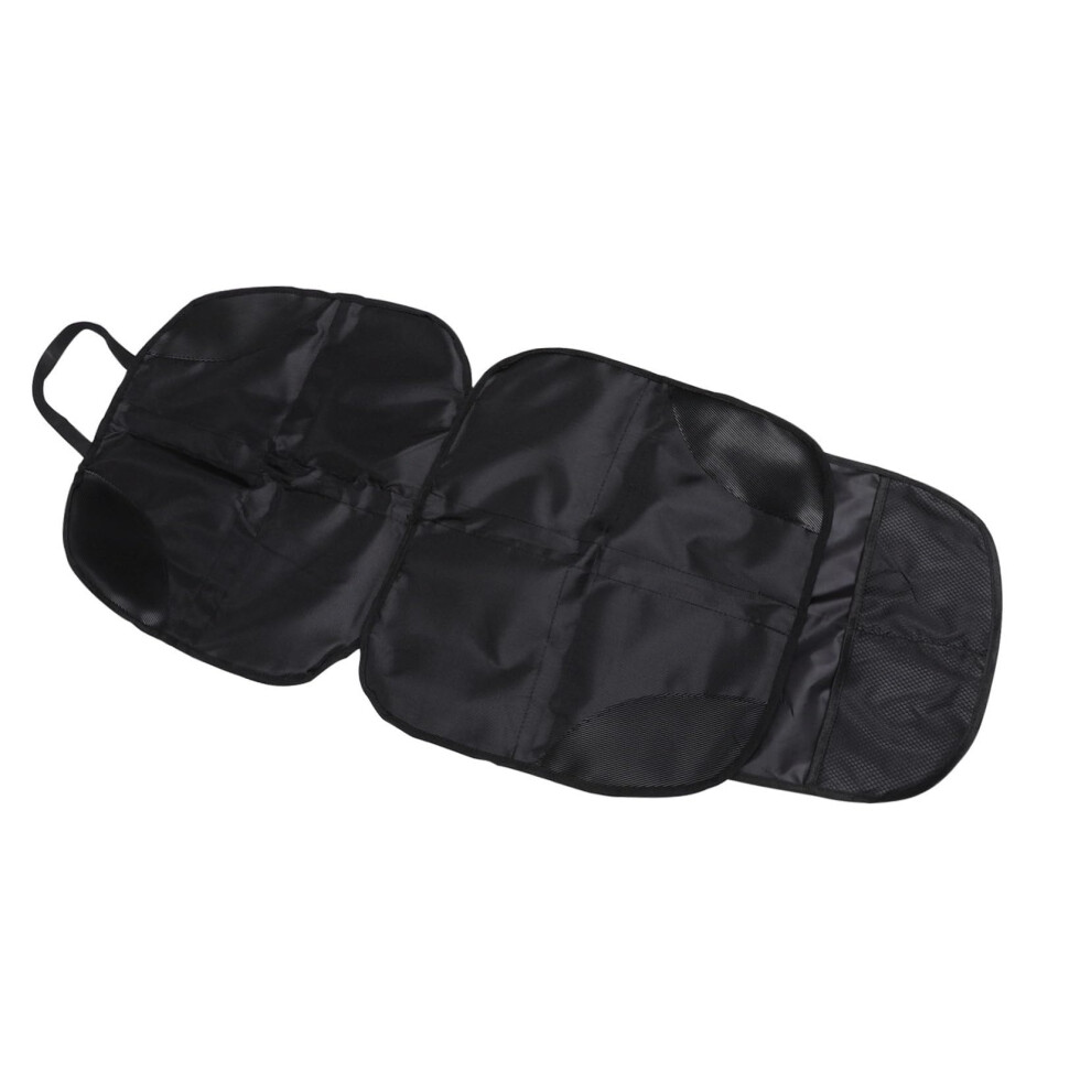 Car Seat Protector With Storage Pockets, Nonslip Pad, Universal Cover For Kids And Pets, Black 9455672043731