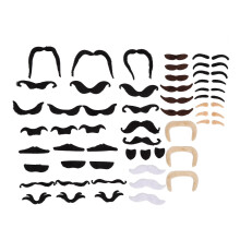 Self Adhesive Fake Mustache Kit for Dress Up Themed Events Portable Design Transparent Sunroof Design Red Light Therapy Microcurrent Facial Skin Care