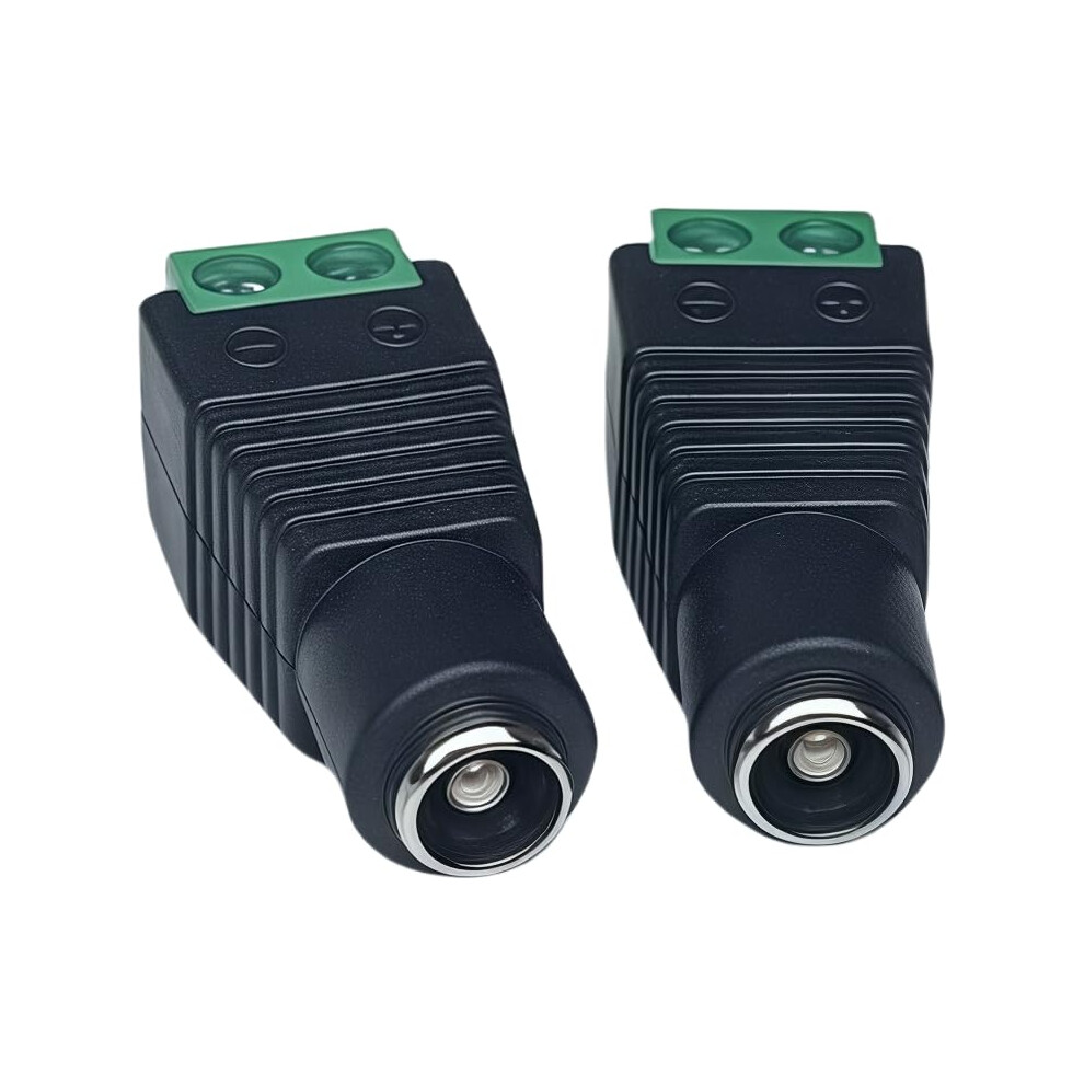 Solderless Dc Power Connector 5.5Mm X 2.1Mm Female Adapter Plug For Cctv Security Cameras 2Pack 9092120543742