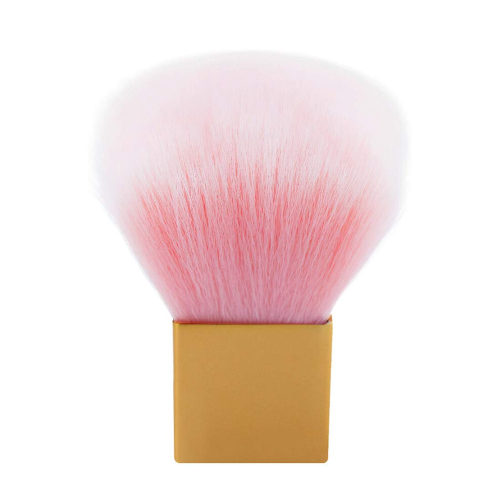 Pink Nail Dust Brush For Acrylic Gel Nails, Soft Nylon Bristles, Ergonomic Handle, Pack Of 1