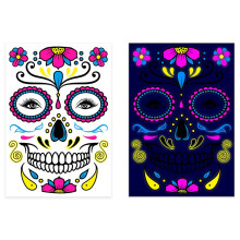 Halloween Temporary Tattoos Glow in the Dark Waterproof NonToxic EcoFriendly Stickers Set