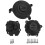 3pc Matte Black Engine Guard for ZX-10R 2011-2021 21