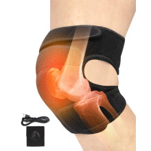 Knee Heating Pad USB Powered Adjustable Heated Knee Wrap with 3 Heat Settings for Pain Relief