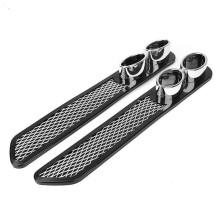Black Glossy Car Tail Pipe Cover Set, Exhaust Tip Decoration Accessories, Easy Install