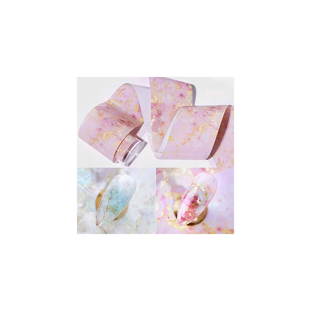 Press On Nails with Starry Sky Nail Art Foils, Full Coverage, LongLasting for Weddings and Parties