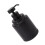 Manual 300ML Black Circular Soap Dispenser 14