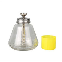 180ml Glass Pump Dispenser Bottle for Alcohol Acetone Nail Polish Remover with Lockable Seal