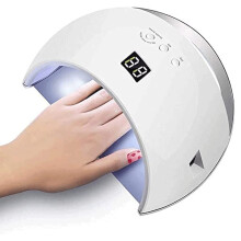 Professional 40W UV LED Nail Lamp Gel Nail Dryer with Fast Gel Curing and Infrared Sensor for Salon and Home White