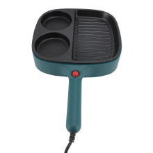 Sartén antiadherente para desayunos de 2 secciones ABS 900W enchufe UE