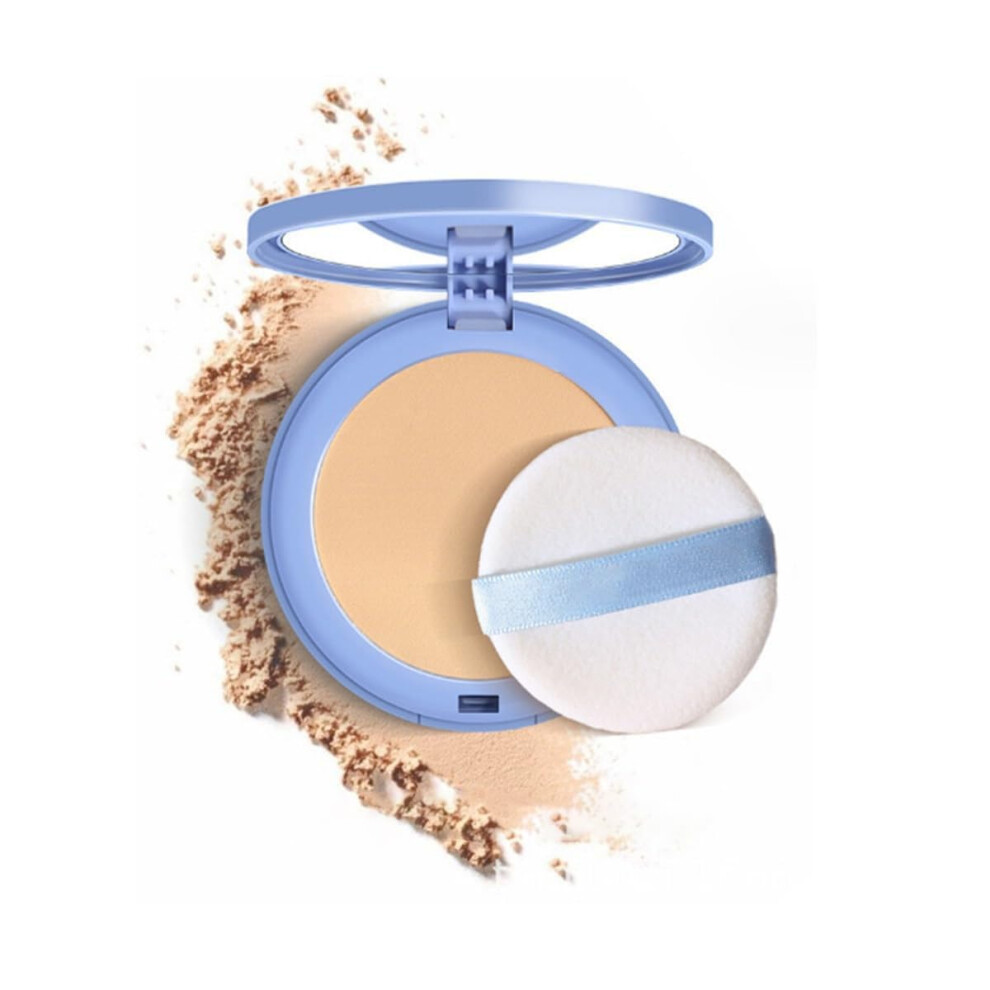 Beige Matte Pressed Powder Natural Long Lasting Waterproof Oil Control Lightweight Coverage