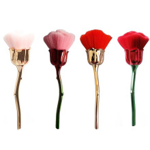 4PCS Soft Nail Dust Brush for Acrylic and Gel Nails with Rose Design and UltraSoft Bristles