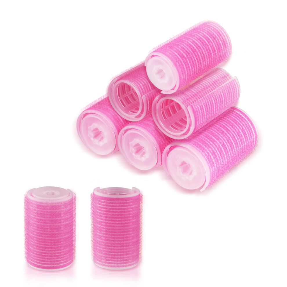 8 Pack Self Grip Plastic Hair Curlers Rollers for Longlasting Volume and Bang Styling