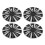 4 Pcs 15in Steel Wheel Hub Caps Set 21