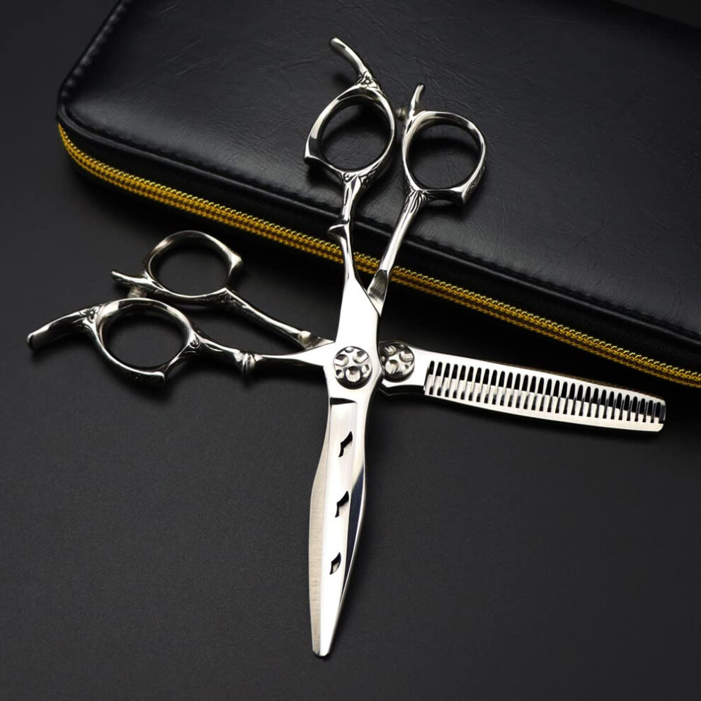 6 Inch Japanese 440C Professional Hair Cutting Scissors with UltraSharp Blades for Salon and Home