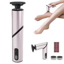 Rechargeable Foldable Electric Callus Remover and Foot File, 9Speed Pedicure Tool with Sandpaper Discs, Rose Gold