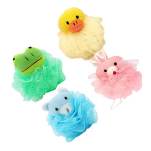 Kids Bath Sponge Set with Fun Animal Design, Soft Exfoliating Shower Loofah for Toddlers