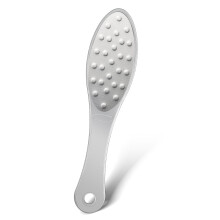 Stainless Steel Foot File Callus Remover with Dual Grit for Wet and Dry Use Smooth Heel Care