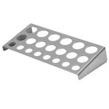 Stainless Steel Tattoo Ink Cup Holder 23Hole Pigment Organizer for MultiSize Caps and Makeup