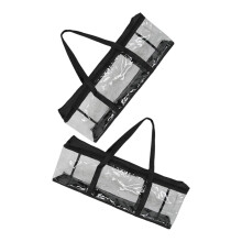 DVD Storage Case with Handles, Transparent View, Large Capacity Disc Organizer for Home and Travel