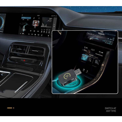 2 in 1 Wireless CarPlay and Android Auto Adapter for Ford Flex 20202026, Fast Stable Connection 1
