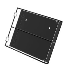 Clear Acrylic Wall Mounted Sports Card Display Case with Dust Protection, Vertical and Horizontal Layout