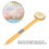 Long Handle Bath Brush with Soft Bristles, Removable Head, Yellow 3
