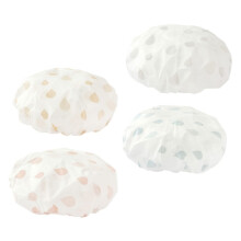 Adjustable Reusable Shower Cap for Women Waterproof Elastic Fit Large EVA Hair Protection for Spa