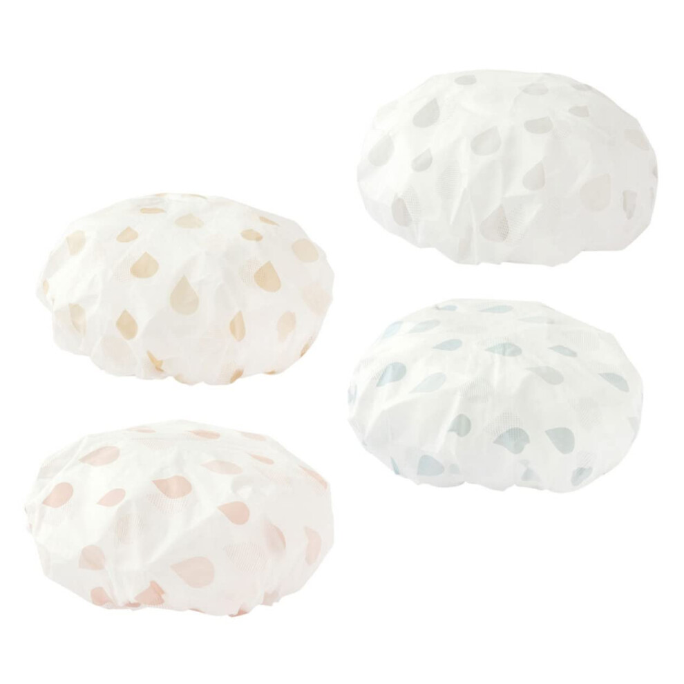 Adjustable Reusable Shower Cap for Women Waterproof Elastic Fit Large EVA Hair Protection for Spa