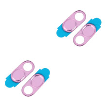 Webcam Cover Slide 4pcs Ultra Thin Metal Privacy Protector for Laptop Tablet Streaming Rose Gold