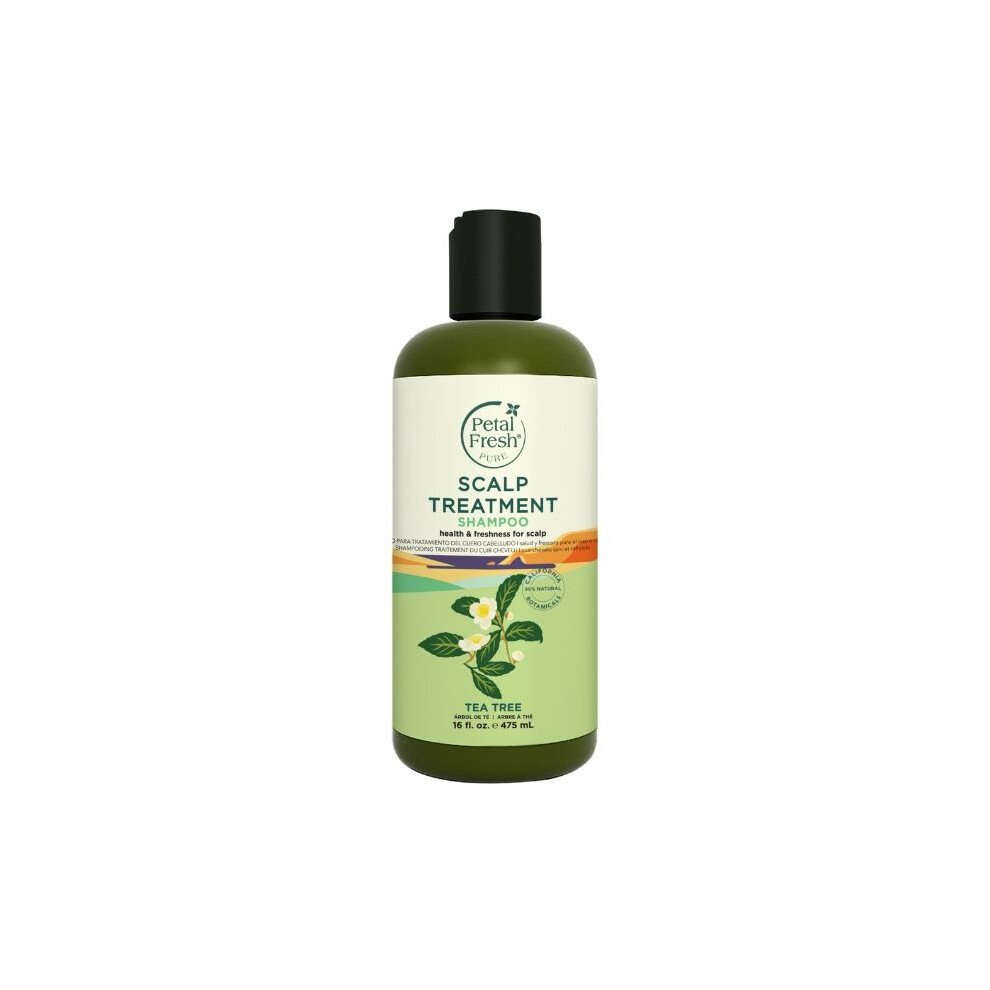 Petal Fresh Pure Tea Tree Shampoo, Scalp Treatment and Oil Control for Fresh, Healthy Hair - 475ml