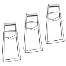 3pcs Stainless Steel Plate Lifter AntiScald Hot Dish Gripper with HeatResistant AntiSlip Handle for Bowls and Plates