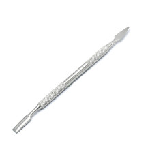 Stainless Steel 2 in 1 Nail Cleaner and Cuticle Pusher Tool for Professional Manicure