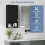 ELECWISH Wall Mounted Bathroom Cabinet Wooden Cupboard 4