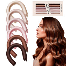 Heatless Curling Rod Set for Overnight Styling Comfort, Soft No Heat Hair Curler for Natural Waves