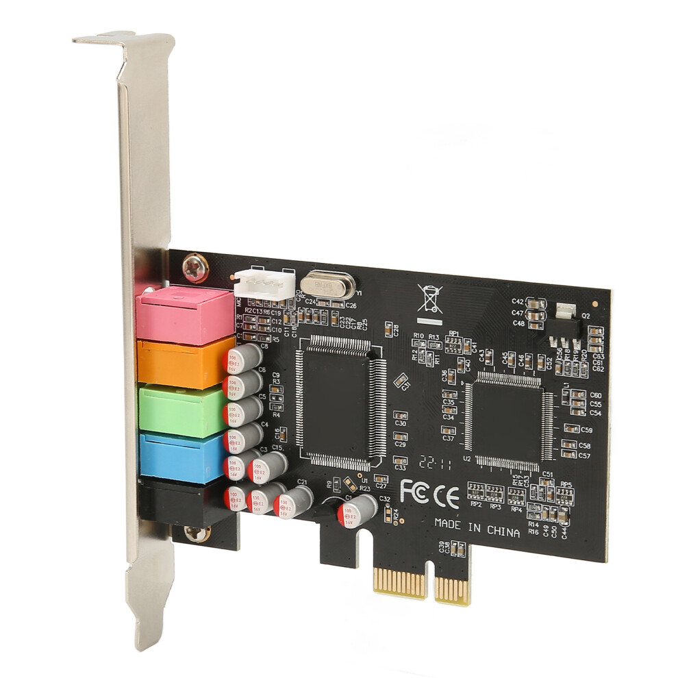 Pcie 5.1 Sound Card 6 Channel Surround 24Bit 48Khz For Pc 7891383530542