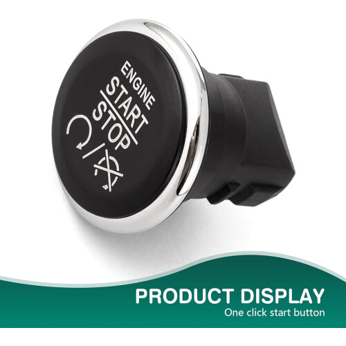 Keyless Ignition Push Button Engine Start Stop Switch for Jeep Grand Cherokee Dodge Challenger Chrysler 300 Black 2