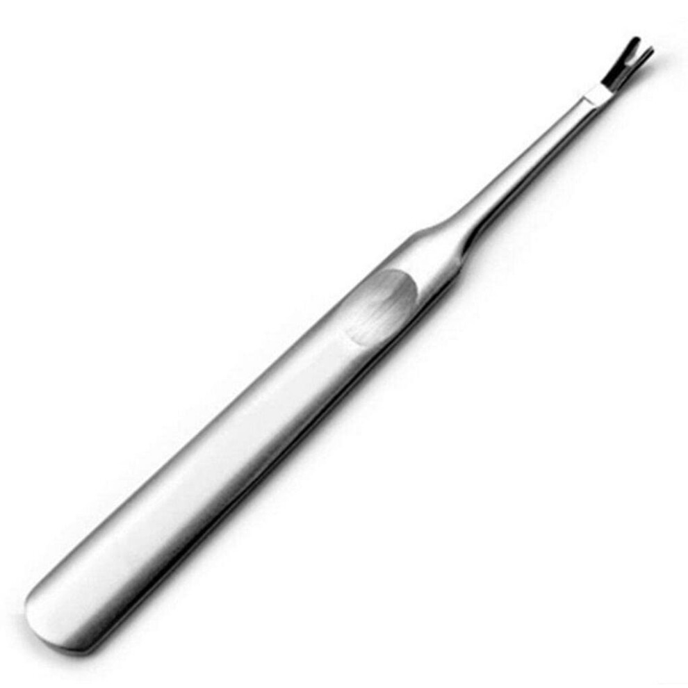 Stainless Steel Cuticle Trimmer with Sharp VShaped Blade for Professional Manicure Pedicure