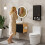 ELECWISH Wall Mounted Bathroom Cabinet Wooden Cupboard 10