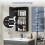 ELECWISH Wall Mounted Bathroom Cabinet Wooden Cupboard 3