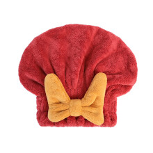 Microfiber Hair Towel Drying Cap with Bow, Quick Dry, Super Absorbent for Women Curly Wet Hair
