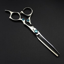 6 Inch Stainless Steel Hair Cutting Scissors with Ergonomic EasyGrip Handle for Salon and Home