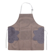 Waterproof Nail Salon Apron with Adjustable Neck Strap and Pockets, Durable Brown Manicure Workwear