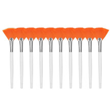 Facial Mask Brush Set 10pcs Ultrasoft Fiber Fan Applicators for Spa and DIY Beauty Facial Care