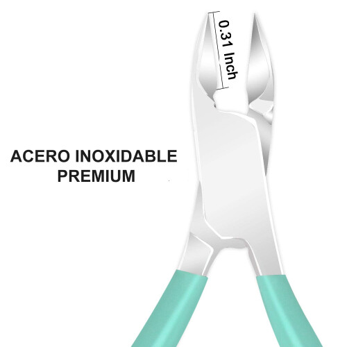 Professional Cuticle Cutter and Pusher Set with Precision Trimming, Ergonomic Handle, Blue 1
