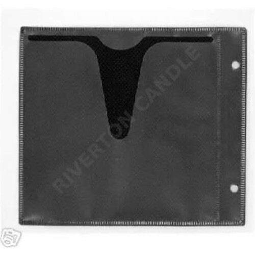 100 Pack CD DVD Storage Sleeves with Dual Disc Capacity, Black Binder Pages for Dust Protection 1