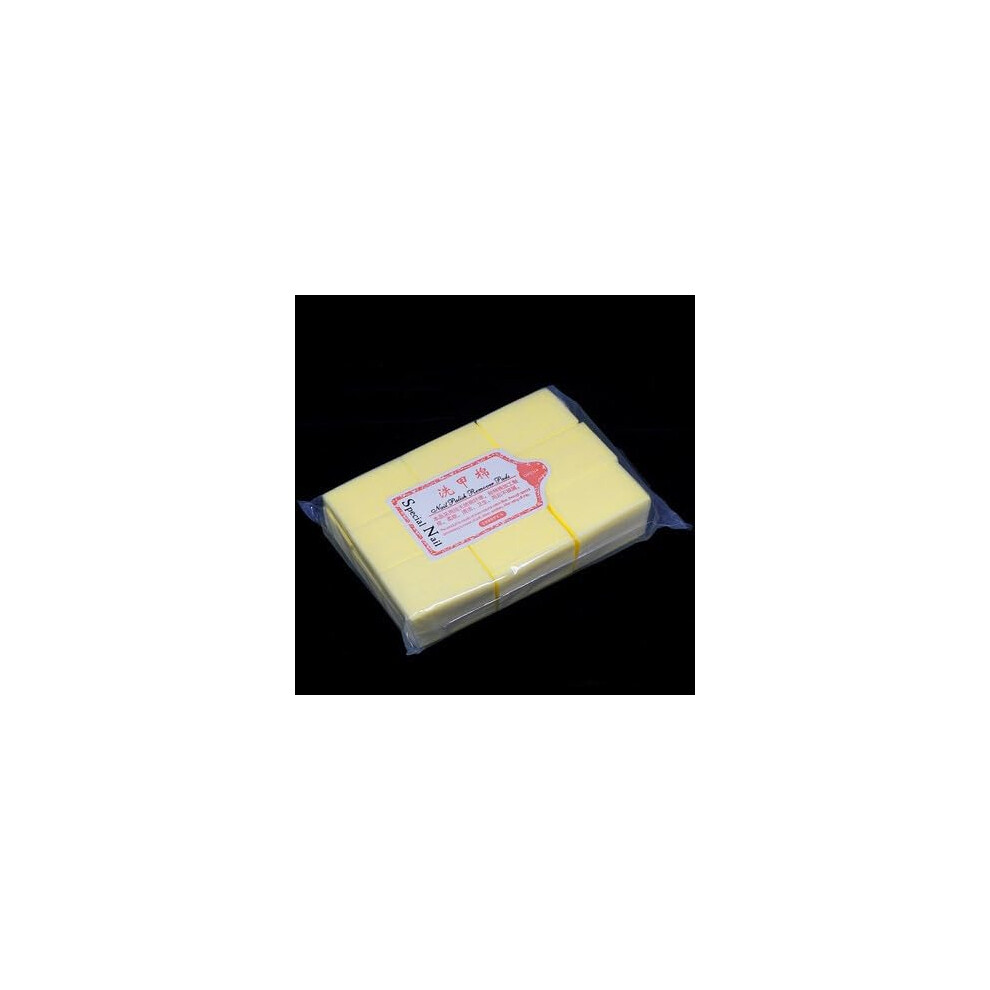 600 Pcs Yellow Cotton Nail Polish Remover Pads Lint Wipes Fast Gel Polish Removal