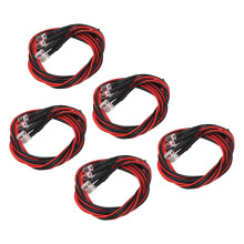 Fernsteuerauto-Beleuchtungsset mit 4 LEDs 5mm Weiß/Rot, hell, für Scheinwerfer-Anpassung