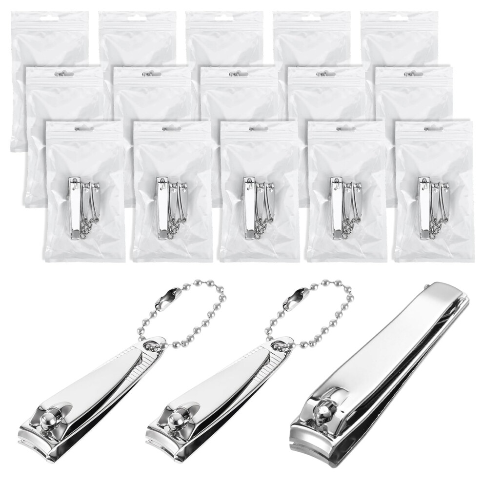 45 Pcs Nail Clippers Set Stainless Steel Fingernail and Toenail Cutters Bulk with Precision Blades